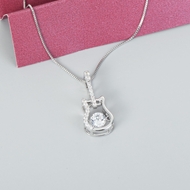 Show details for Delicate Small Copper or Brass Pendant Necklace