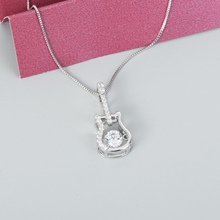 Show details for Delicate Small Copper or Brass Pendant Necklace