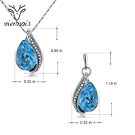 Picture of 16 Inch Classic Necklace and Earring Set with 3~7 Day Delivery