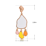 Picture of Nickel Free Rose Gold Plated Fashion Dangle Earrings with Easy Return