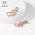 Picture of Popular Artificial Crystal Rose Gold Plated Necklace and Earring Set for Girlfriend