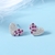 Picture of Love & Heart Pink Stud Earrings with Speedy Delivery