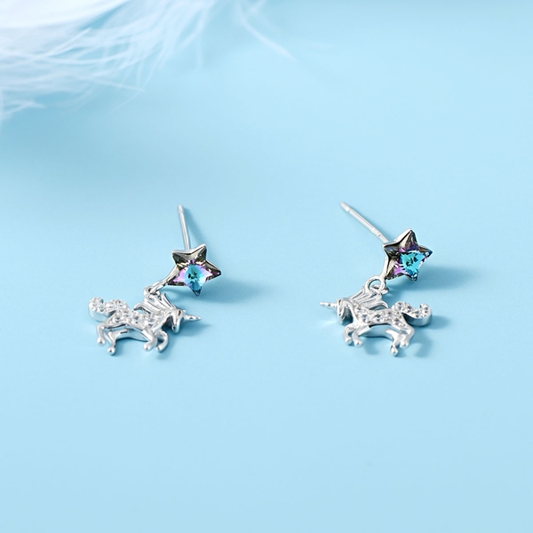 Picture of Stylish Small Colorful Stud Earrings