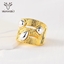 Show details for Charming Gold Plated Big Fashion Ring As a Gift