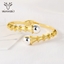 Show details for Brand New Multi-tone Plated Zinc Alloy Fashion Bangle with SGS/ISO Certification