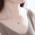 Picture of Low Cost Platinum Plated Blue Pendant Necklace with Low Cost
