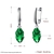 Picture of Hot Selling Green Platinum Plated Dangle Earrings from Top Designer
