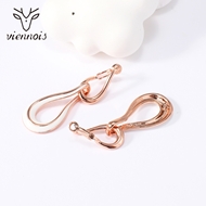 Picture of Sparkly Medium Rose Gold Plated Dangle Earrings