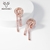 Picture of Copper or Brass White Dangle Earrings in Exclusive Design