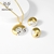 Picture of Gold Plated 16 Inch Necklace and Earring Set with Easy Return