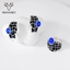 Show details for Zinc Alloy Blue Necklace and Earring Set in Flattering Style