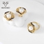Show details for Distinctive White Artificial Pearl Necklace and Earring Set with Low MOQ