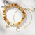 Picture of Nice Artificial Crystal Yellow Charm Bracelet
