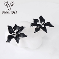 Picture of Flowers & Plants Enamel Stud Earrings with Fast Shipping