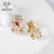 Picture of Trendy Gunmetal Plated Zinc Alloy Stud Earrings with Low MOQ