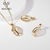Picture of Hypoallergenic Gold Plated Dubai Necklace and Earring Set with Easy Return
