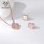 Show details for Classic White 2 Piece Jewelry Set with Fast Shipping