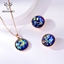 Show details for Zinc Alloy Artificial Crystal 2 Piece Jewelry Set with Full Guarantee