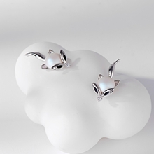 Show details for Staple Swarovski Element Pearl Platinum Plated Stud Earrings