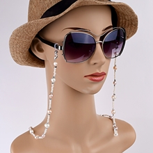 Show details for Inexpensive Platinum Plated fresh water pearl Frame Chain from Reliable Manufacturer