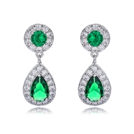 Picture of Inexpensive Platinum Plated Medium Dangle Earrings from Reliable Manufacturer