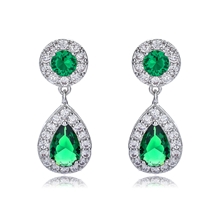 Show details for Inexpensive Platinum Plated Medium Dangle Earrings from Reliable Manufacturer