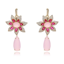 Show details for Copper or Brass Luxury Dangle Earrings at Super Low Price