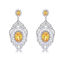 Show details for Luxury Cubic Zirconia Dangle Earrings at Unbeatable Price