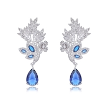 Show details for Famous Big Copper or Brass Dangle Earrings