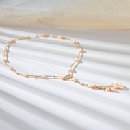 Picture of Impressive Pink Gold Plated Long Pendant with Low MOQ