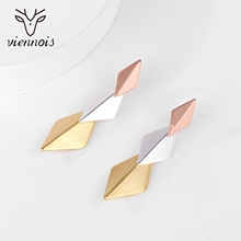 Show details for Most Popular Big Multi-tone Plated Dangle Earrings