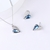 Picture of Nice Swarovski Element Blue 2 Piece Jewelry Set