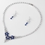 Show details for Fast Selling Blue Platinum Plated 2 Piece Jewelry Set from Editor Picks