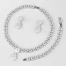 Show details for Nice Cubic Zirconia Luxury 3 Piece Jewelry Set