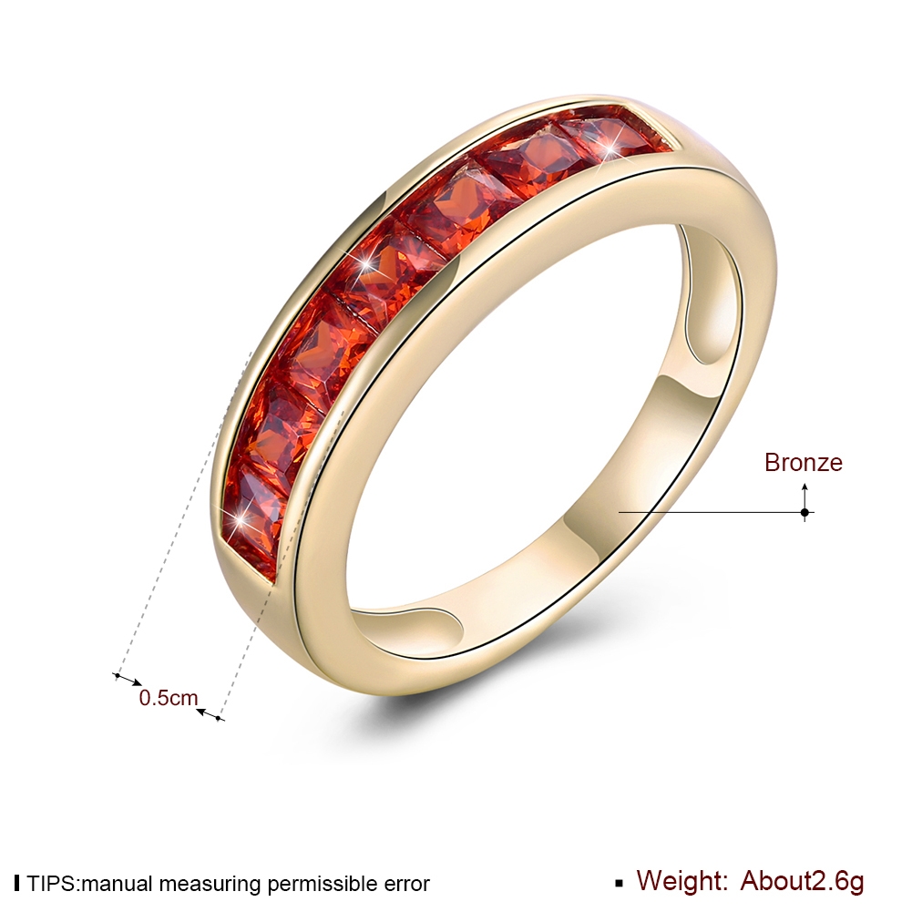 Good Cubic Zirconia Rose Gold Plated Fashion Ring