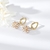Picture of Nice Cubic Zirconia Gold Plated Stud Earrings