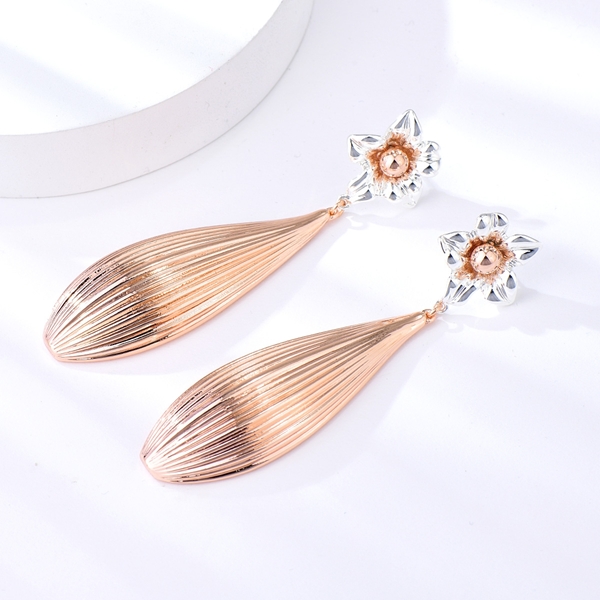 Picture of Brand New Rose Gold Plated Zinc Alloy Dangle Earrings with SGS/ISO Certification