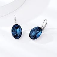 Show details for Reasonably Priced Platinum Plated Swarovski Element Small Hoop Earrings with Low Cost