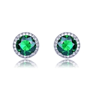 Picture of Cheap Platinum Plated Medium Stud Earrings for Ladies