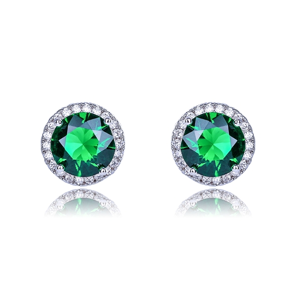 Picture of Cheap Platinum Plated Medium Stud Earrings for Ladies