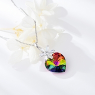Show details for Pretty Swarovski Element Zinc Alloy Pendant Necklace