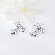 Show details for Wholesale Platinum Plated Zinc Alloy Stud Earrings with No-Risk Return