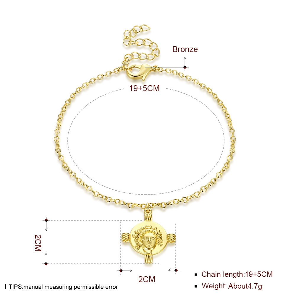 Low Cost Copper or Brass Gold Plated Fashion Bracelet with Low Cost