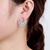 Picture of Fancy Big Platinum Plated Dangle Earrings