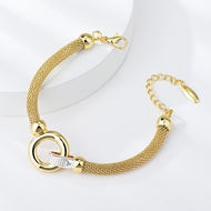 Picture of Zinc Alloy Gold Plated Fashion Bracelet From Reliable Factory