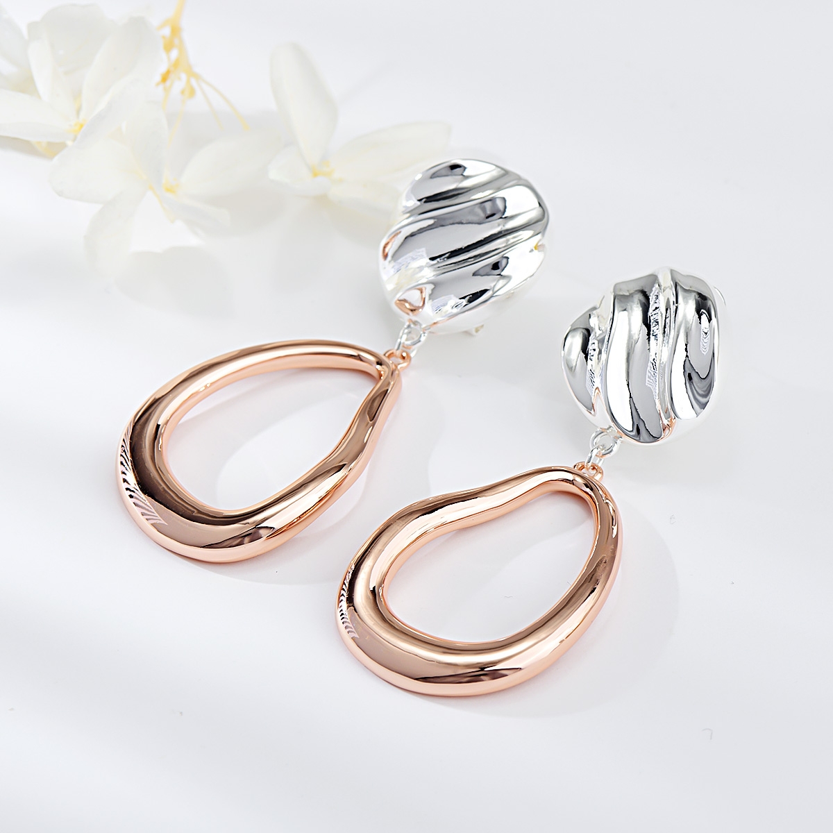 Hypoallergenic Gold Plated Big Dangle Earrings Online Shopping