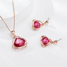 Show details for Zinc Alloy Pink 2 Piece Jewelry Set at Unbeatable Price