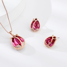 Show details for Flowers & Plants Copper or Brass 2 Piece Jewelry Set with Beautiful Craftmanship