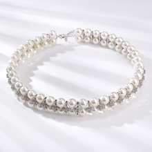 Show details for Impressive White Cubic Zirconia Short Chain Necklace at Great Low Price