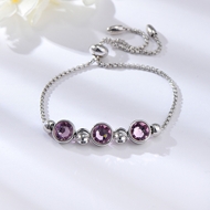 Show details for Eye-Catching Purple Small Fashion Bracelet with Member Discount
